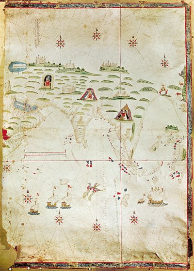 Mapa de las Molucas, 1522 de Nuno Garcia de Toreno